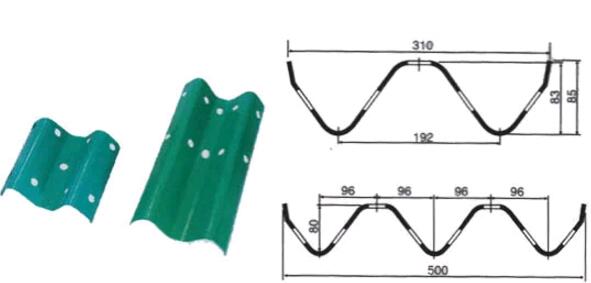 高速路護欄產品參數圖
